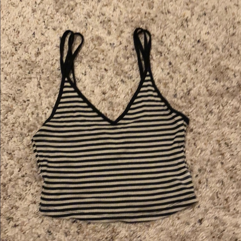 Striped crop top